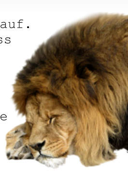 Die Motivation des Löwen